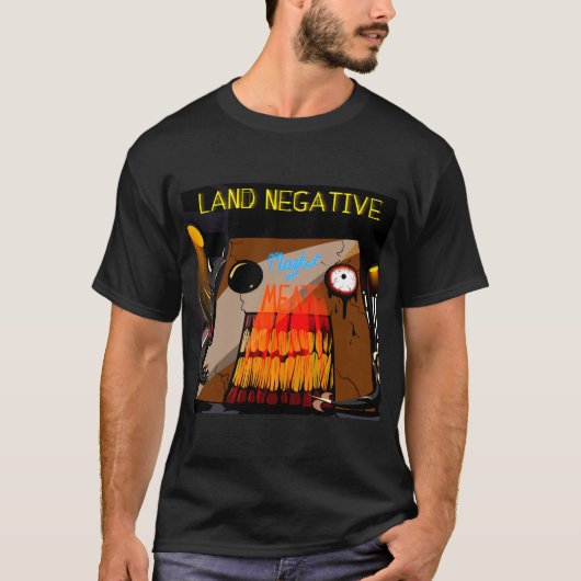 Land Negatieve Vleesmarkt T-shirt (Voorkant)