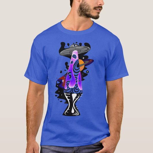 Land Negative Space Lava Lamp T-shirt (Voorkant)