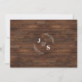 Land Niets Fancy Liefdesewinning Uitnodigen Save The Date (Achterkant)