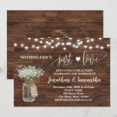 Land Niets Fancy Liefdesewinning Uitnodigen Save The Date (Voorkant / Achterkant)