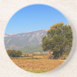 Land Noord-Griekenland Schilderachtig, rond Onderz Zandsteen Onderzetter