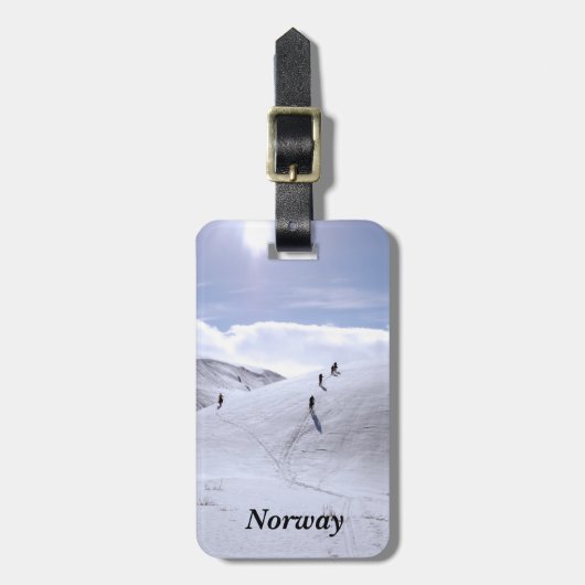 Land Noorwegen Bagagelabel (Voorkant verticaal)