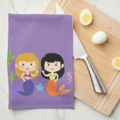 Land-o-Mermaids Theedoek (Quarter Fold)