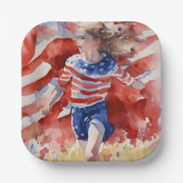 Land of free Line Papieren Bordje