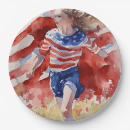 Land of free Line Papieren Bordje