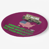 Land of free Line wine  Papieren Bordje (Gekanteld)