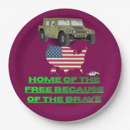 Land of free Line wine  Papieren Bordje