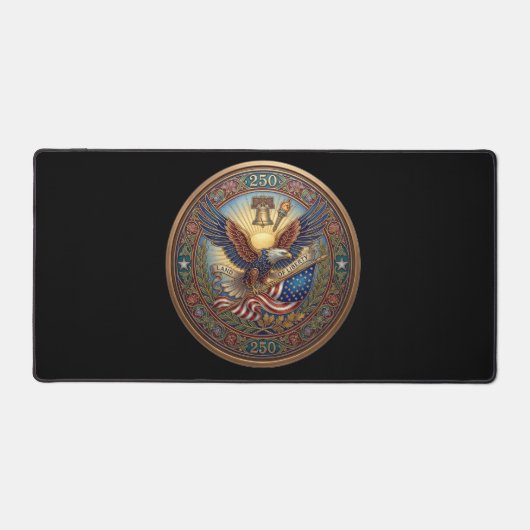 "LAND OF LIBERTY EAGLE 250" Medaillon Bureaumat (Voorkant)