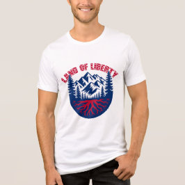 Land Of Liberty Patriottisch Bergshirt Tri-Blend Shirt