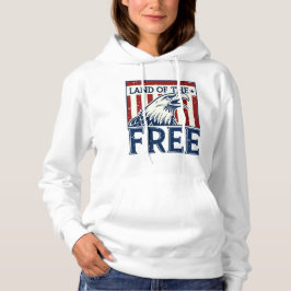 Land of the Free -  Amerikaanse adelaar Hoodie
