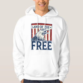 Land of the Free -  Amerikaanse adelaar Hoodie