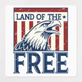 Land of the Free - Amerikaanse adelaar Labels (Design 2)