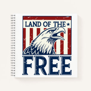 Land of the Free - Amerikaanse adelaar Notitieboek