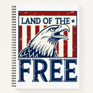 Land of the Free - Amerikaanse adelaar Notitieboek