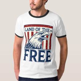 Land of the Free -  Amerikaanse adelaar T-shirt