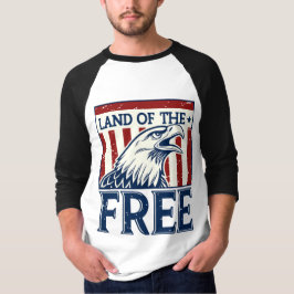 Land of the Free -  Amerikaanse adelaar T-shirt