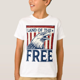Land of the Free -  Amerikaanse adelaar T-shirt
