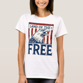 Land of the Free -  Amerikaanse adelaar T-shirt