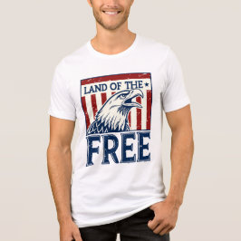 Land of the Free -  Amerikaanse adelaar Tri-Blend Shirt