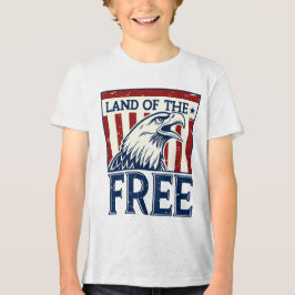 Land of the Free -  Amerikaanse adelaar Tri-Blend Shirt