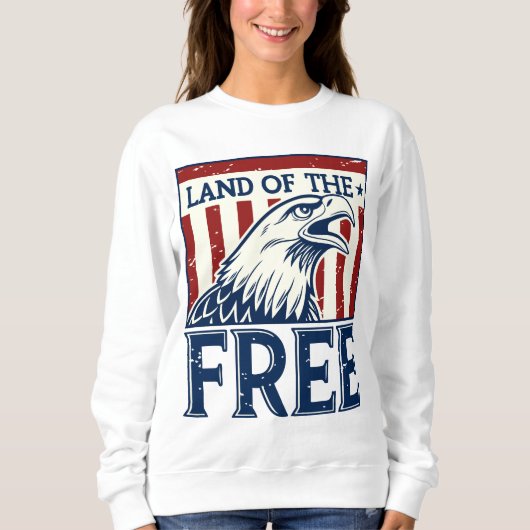 Land of the Free -  Amerikaanse adelaar Trui (Voorkant)