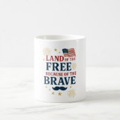 Land of the Free Because of the Brave Mug Koffiemok (Center)