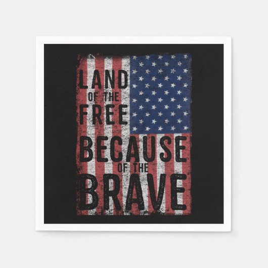 Land Of The Free Because Of The Brave Servet (Voorkant)