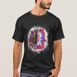 Land of the Free Because The Brave Leopard Tie Dye T-shirt