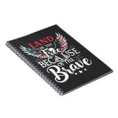 Land of the Free beroemd gemaakt door The Brave Ve Notitieboek (Rechterzijde)