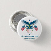 Land of the Free Eagle Button (Voorkant /achterkant)
