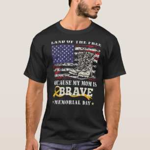 Land of the Free Mijn moeder is dapper Herdenkings T-shirt