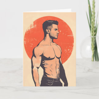 Land of the Rising Sun Gay Greetings Card Kaart