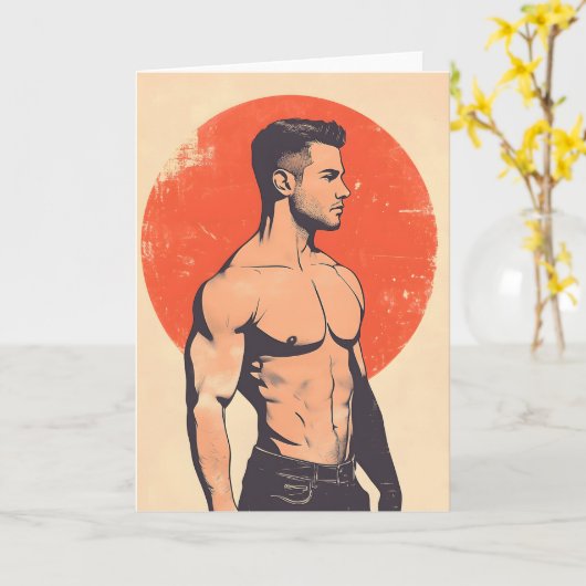 Land of the Rising Sun Gay Greetings Card Kaart (Gele Bloem)