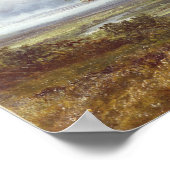 Land onder een Stormy Sky Poster (Hoek)