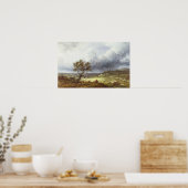Land onder een Stormy Sky Poster (Keuken)