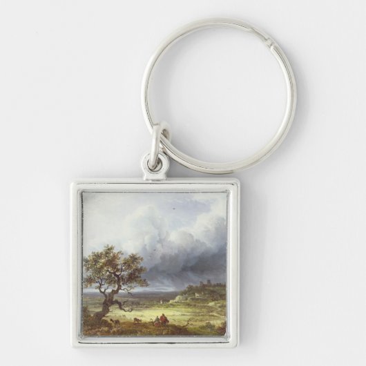 Land onder een Stormy Sky Sleutelhanger (Voorkant)