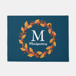 Land Oogst kransbladeren & rode bessen Deurmat