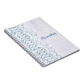 land op de burlap met mijn trouwboek notitieboek (Rechterzijde)