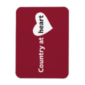 Land op het hart magneet (Verticaal)