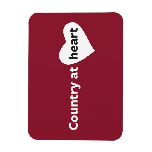 Land op het hart magneet (Verticaal)