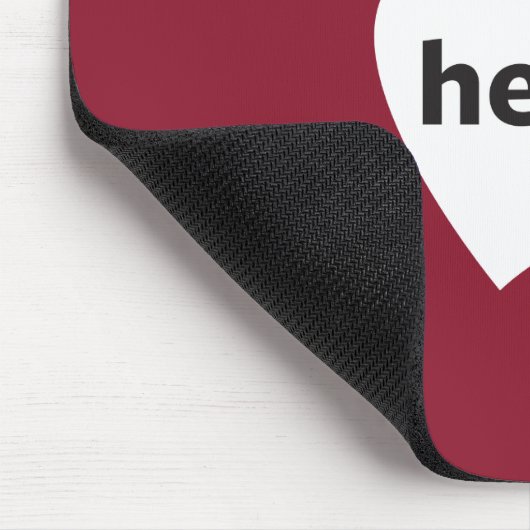 Land op het hart muismat (Hoek)