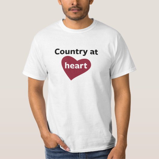 Land op het hart t-shirt (Voorkant)