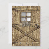 LAND OPEN HUISINVITATIE - RUSTISCHE DEUR KAART (Voorkant)