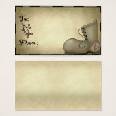 Land opstarten - Vakantiegeld Labels Visitekaartje (Voorkant /achterkant)