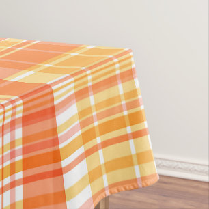 Land Oranje gele platen Tafelkleed