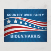 Land over partij Biden Harris Briefkaart (Voorkant)