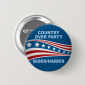 Land over partij Biden Harris Ronde Button 5,7 Cm (Voorkant /achterkant)