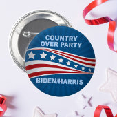 Land over partij Biden Harris Ronde Button 5,7 Cm
