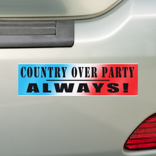 LAND OVER PARTIJ!!! BUMPERSTICKER (Op auto)