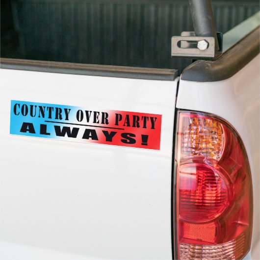 LAND OVER PARTIJ!!! BUMPERSTICKER (Op Truck)